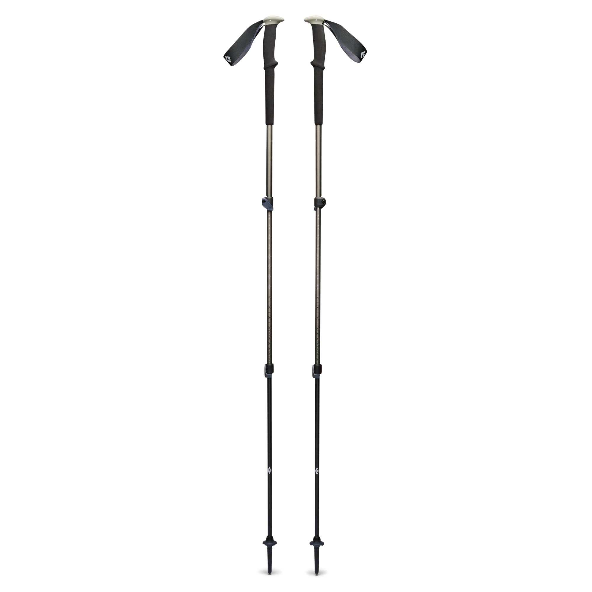 BLACK DIAMOND Trail Trekking Poles (Pair) | Lightweight Aluminum Hiking Poles | FlickLock Adjustable Shafts | All-Season Stabili
