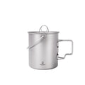 Silverant 750Ml Titanium Cup With Nail Lid Camping Pot Backpacking Mug With Foldable Handle For Outdoor Camping Hiking