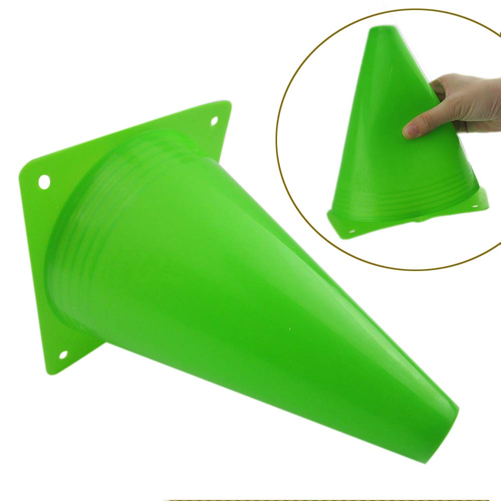 Mirepty 7 Inch Plastic Traffic Cones Sport Training Agility Marker Cone For Soccer, Skating, Football, Basketball, Indoor And Ou