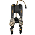 Muddy Hunting Tree Stand Safety Systems Lightweight Padded Nylon Quick-Release Crossover Harness Combo, Small/Medium