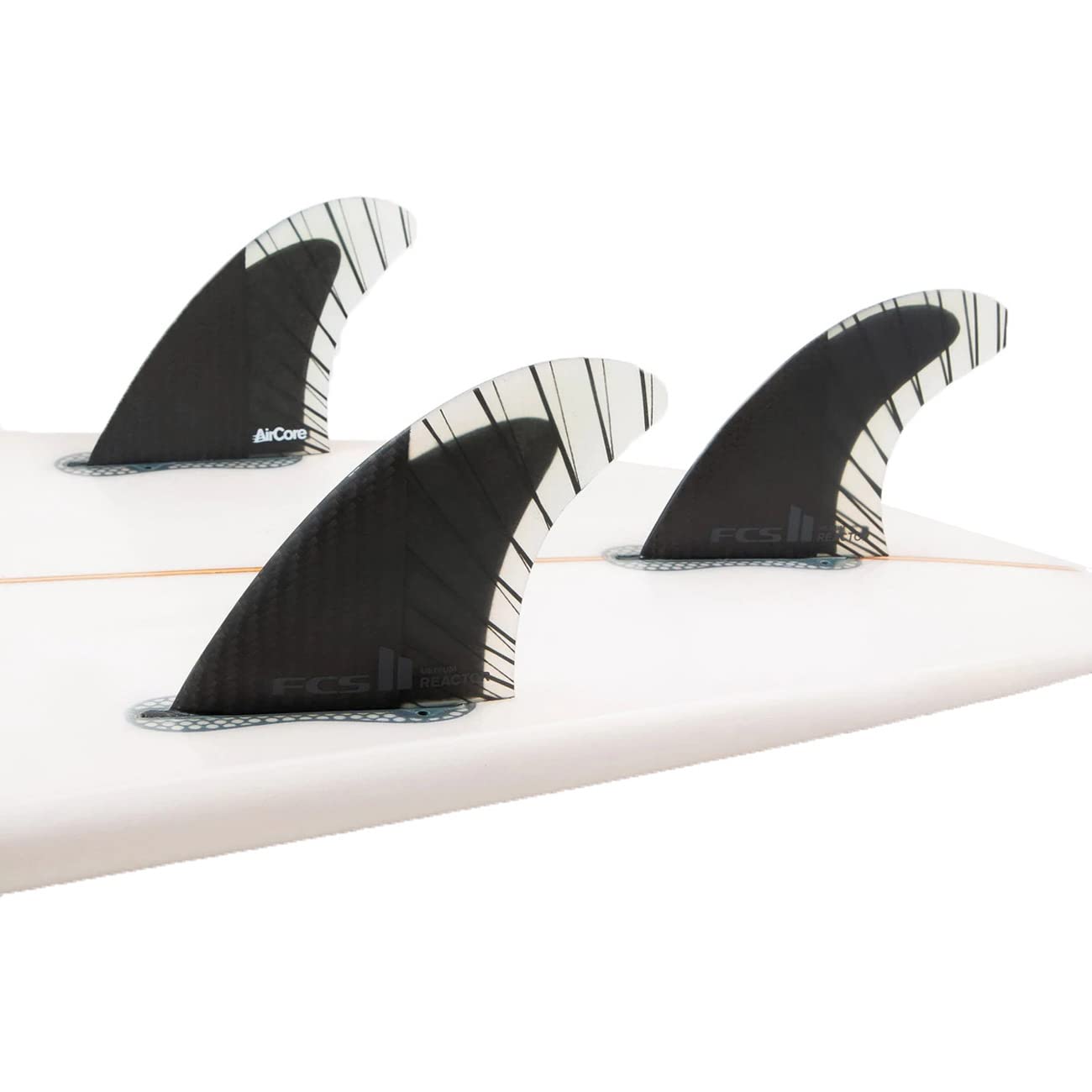 Fcs Ii Reactor Performance Core Carbon Tri Fin Set - Black/Charcoal - L
