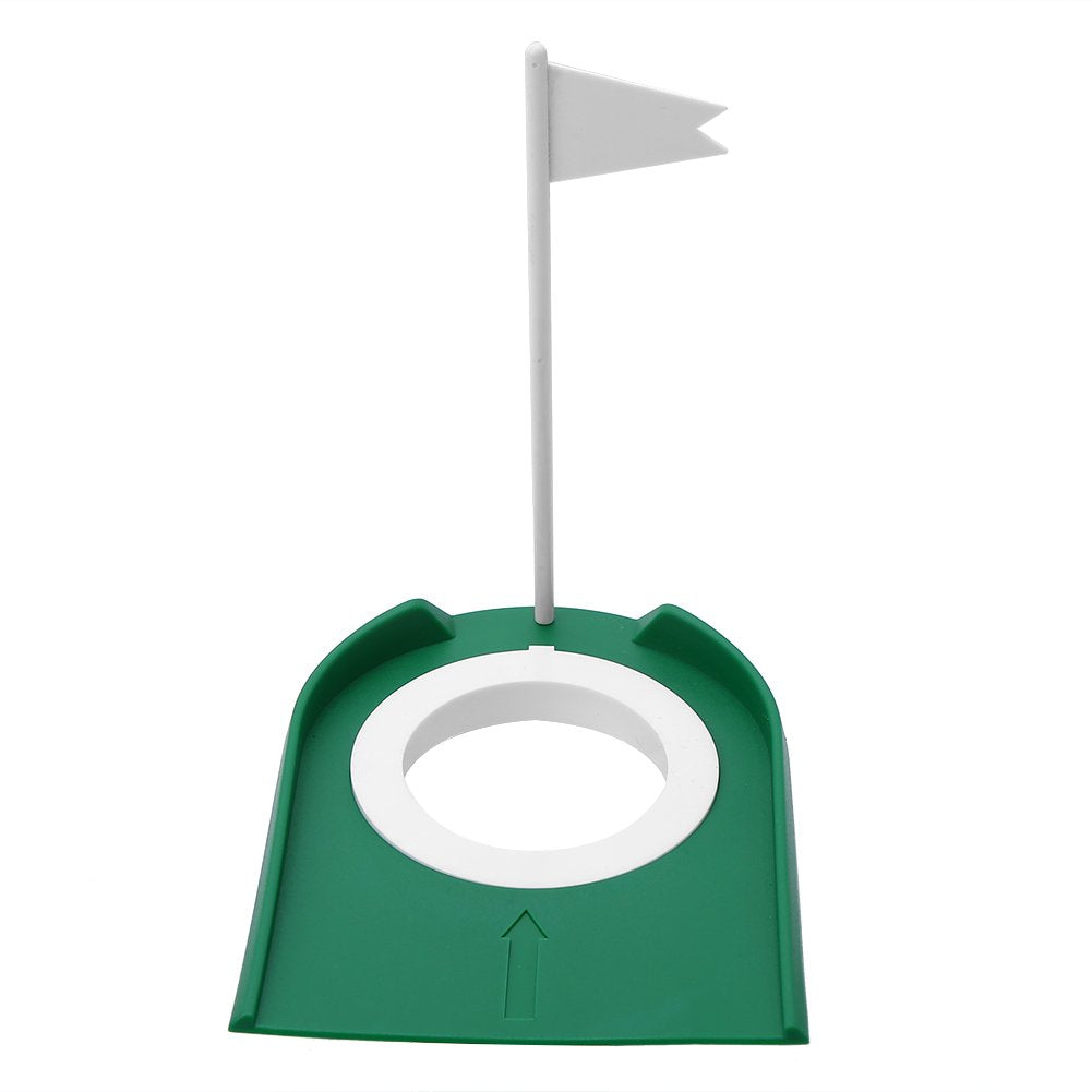 Pwshymi Golf Putting Cup Mini Putt Hole Plastic Indoor Putt Putt Greens Practice Aids Adjustable Hole White Flag Inside Putt For