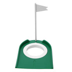 Pwshymi Golf Putting Cup Mini Putt Hole Plastic Indoor Putt Putt Greens Practice Aids Adjustable Hole White Flag Inside Putt For