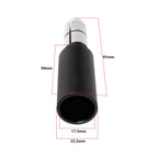 Micro Traders 1Pair Bicycle Flat Bar Extender Aluminium Alloy Mtb Bike Handlebar Bar End Extension 91X22.2Mm Bike Stem Riser 15-