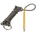 10 Foot 550Lb Paracord Fishing Stringer Fish Holder With Metal Threading Needle And 1 Inch Split Ring