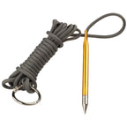 10 Foot 550Lb Paracord Fishing Stringer Fish Holder With Metal Threading Needle And 1 Inch Split Ring