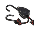 Acronde 4Pcs 1/8'' 6Ft Adjustable Heavy Duty Rope Hanger Ratchet Kayak And Canoe Bow And Stern Tie Downs Straps (6)