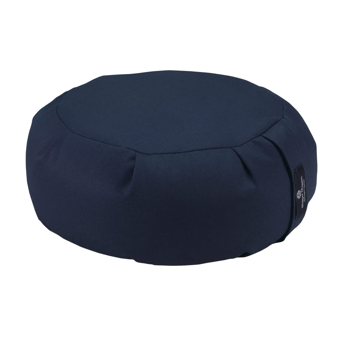 Hugger Mugger Zafu Meditation Cushion - Blue - Support in Cross-Legged Sitting, Buckwheat filled, Durable Fabric, Convenient Han