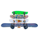 Cor Surf Skateboard Wall Mount Display 4 Boards  Snowboard Wall Storage Mount Holds Four Boards Made With Sustainable Bamboo 4 B