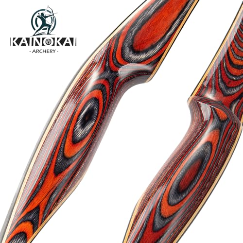 Kainokai 58 Laminated Recurve Bow,Amercian Hunting Bow Archery Bow 20-60Lbs (40Lbs, Left Hand)