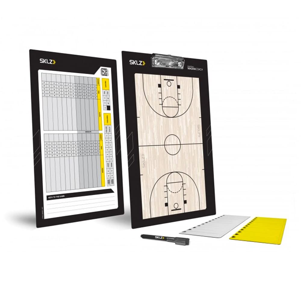 Sklz Magnacoach Dry-Erase Coachs Clipboard With Marker