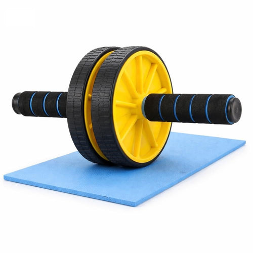 Ab Roller Wheel for Abs Workouts | Dual Wheel Abdominal & Core Exercise Equipment with Knee Pad for Home Gym Fitness  Men & Wom