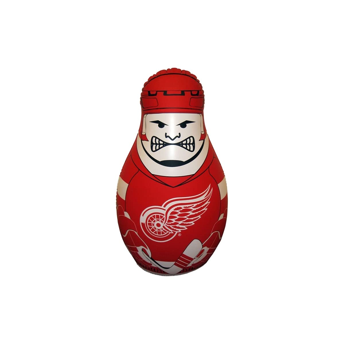 Fremont Die NHL Detroit Red Wings Bop Bag Inflatable Checking Buddy Punching Bag, Standard: 40 Tall, Team Colors
