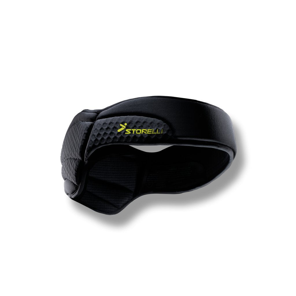 Storelli Exoshield Head Guard | Sports Headband | Protective Soccer Headgear | Black | Size 2