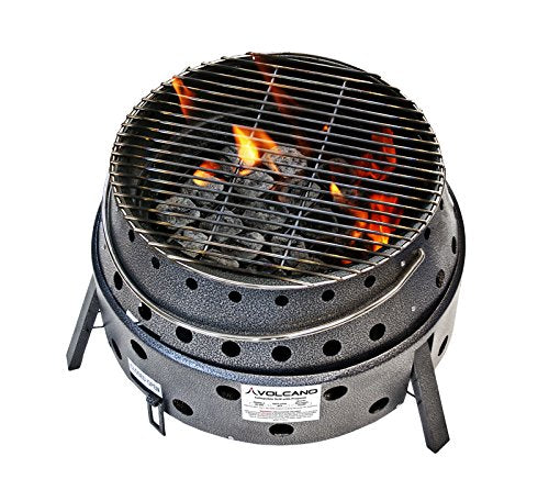 Volcano Grills 3 Grill/Stove Bundle Includes Lid And Cookbook, Grey