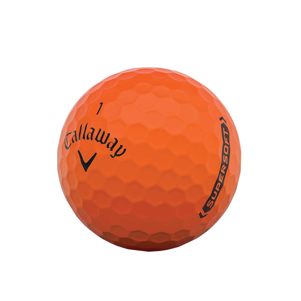 Callaway Golf Supersoft Golf Balls (2021 Version, Orange), (Pack Of 12)