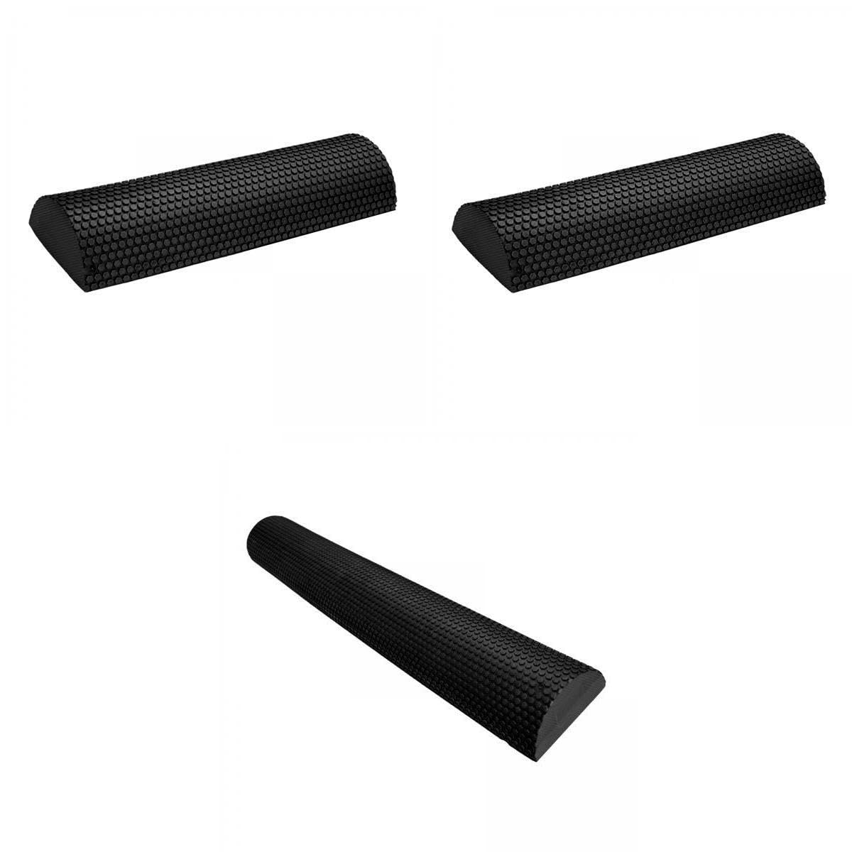 STYLEHEAVEN 3pcs Half Round Roller Yoga Pilates Fitness 30cm 45cm 60cm Style E