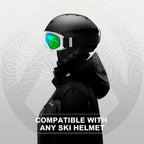 Outdoormaster Otg Ski Goggles - Over Glasses Ski/Snowboard Goggles For Men, Women & Youth - 100% Uv Protection (Panda Frame + Vl