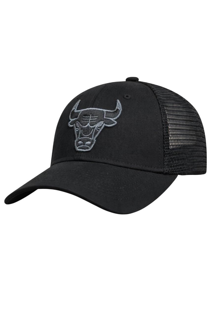 Shop The Arena Chicago Bulls Monochrome Black Trucker Cap