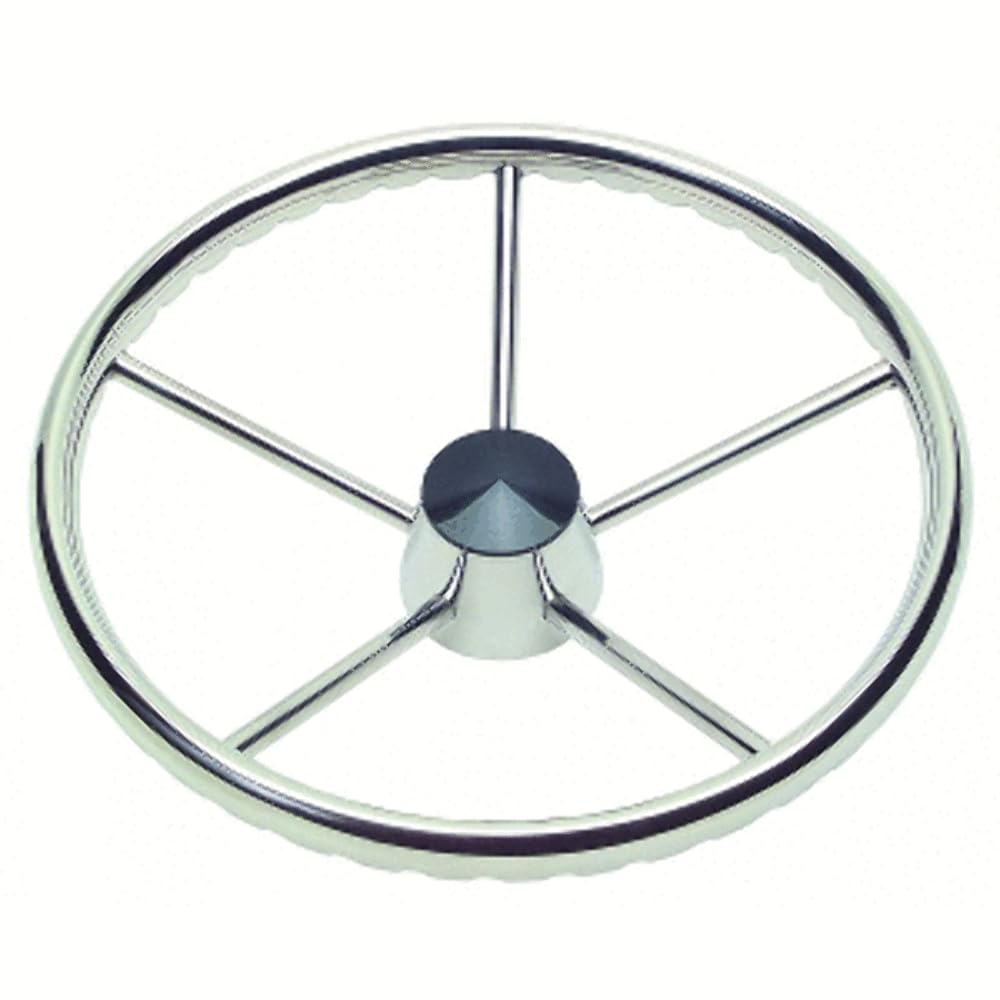Schmitt Marine 170 Finger Grip Destroyer 5-Spoke 15.5'' Ss Cap