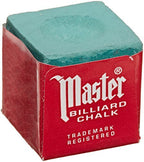 Master Billiard/Pool Cue Chalk Box, 12 Cubes, Spruce