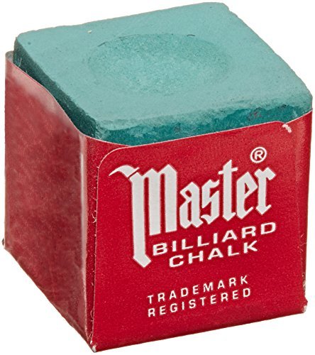 Master Billiard/Pool Cue Chalk Box, 12 Cubes, Spruce
