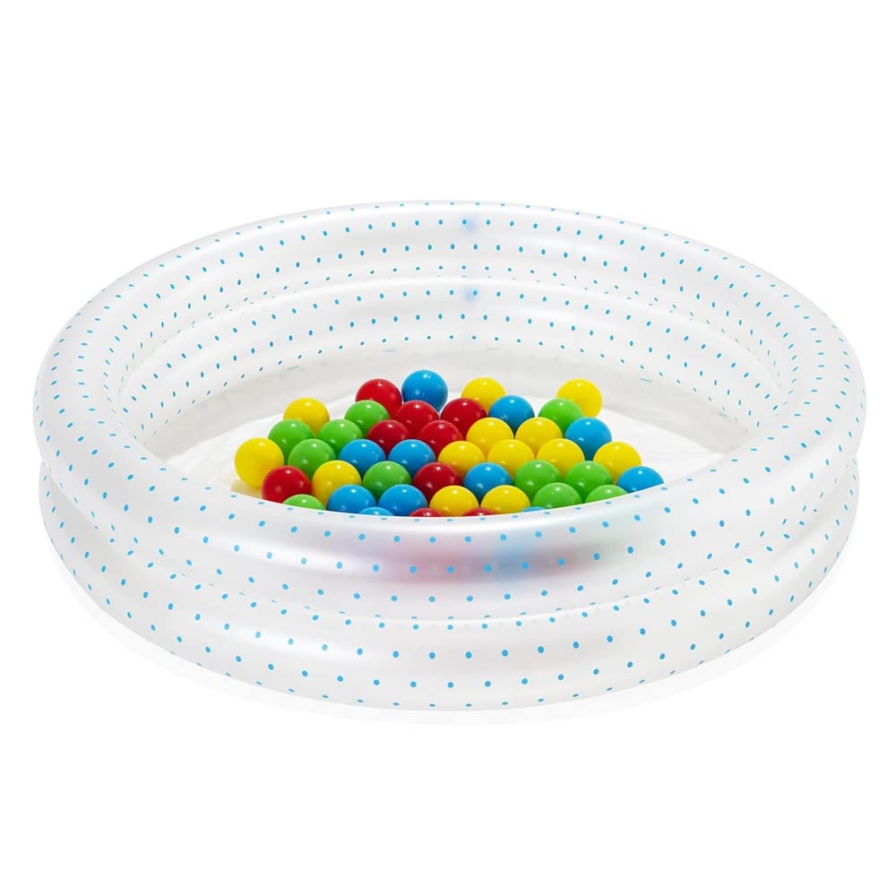Bestway Up, in & Over Paddling Pool with Play Balls, Assorted 91 x 20 cm