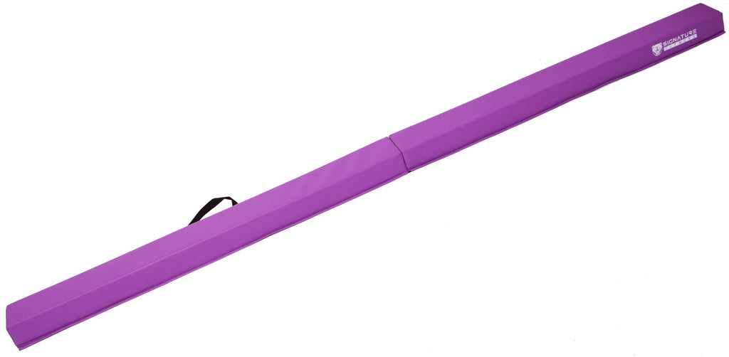Fitvids 8 Ft Folding Balance Beam Gymnastics Floor Beam With Anti-Slip Bottom And Carrying Handles, Purple