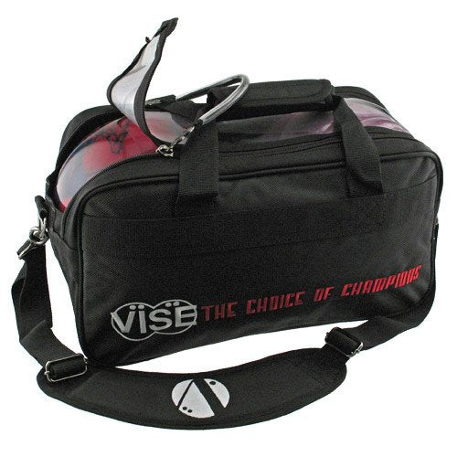 Vise Two Ball Clear Top Tote, Black