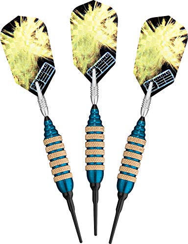 Viper Spinning Bee Soft Tip Darts With Casemaster Storage/Travel Case, Blue, 16 Grams
