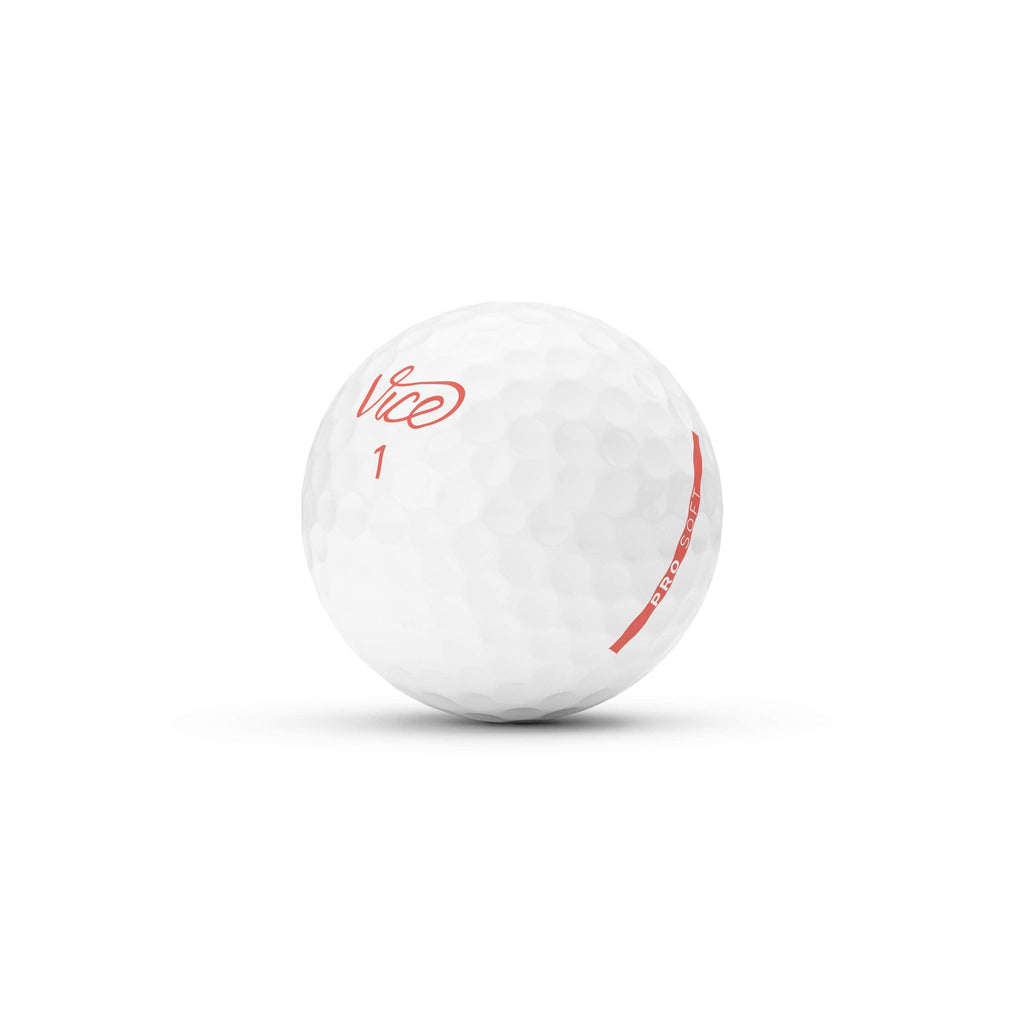 VICE Golf Pro Soft Golf Balls, Living Coral
