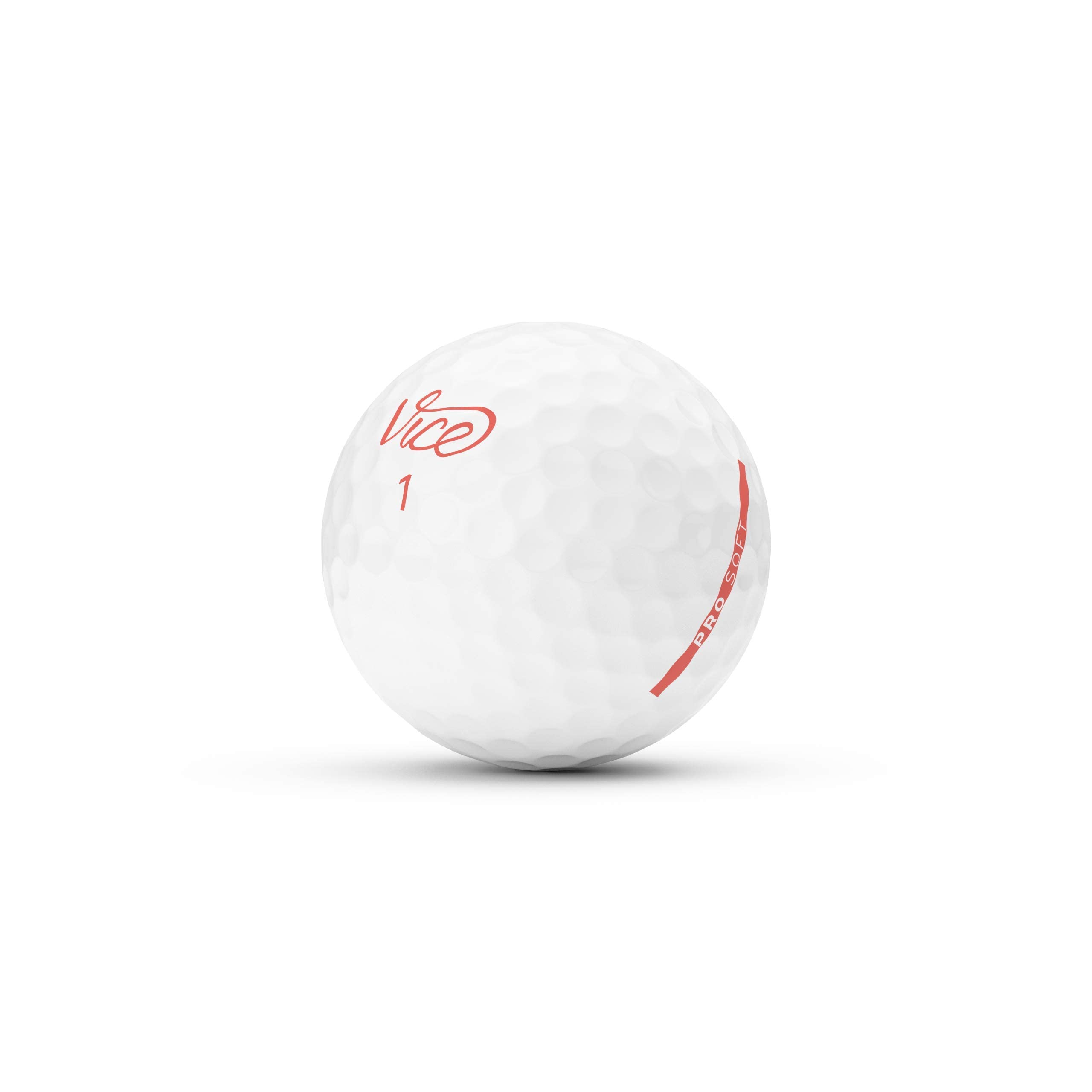 VICE Golf Pro Soft Golf Balls, Living Coral