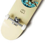 [Ccs] Globe Skateboard Complete Cream 7.75'' - Maple Wood - Professional Grade - Fully Assembled With Skate Tool And Stickers -