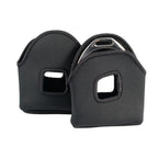Horze Soft Neoprene 6.3'' X 8'' Stirrup Covers | Protect Your Saddle - Black - One Size