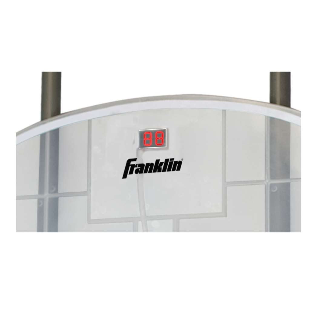 Franklin Sports Over The Door Basketball Hoop With Ball Return - Game Room Ready - Shatter Resistant - 2 Mini Basketballs - Acce