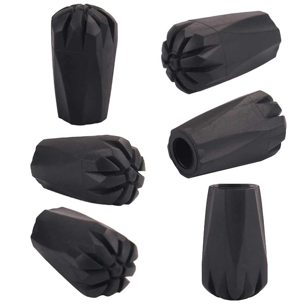 Diooid Hiking Pole Tips Extra Thick And Wear Resisting Trekking Pole Tips Replacement Pole Rubber Tip Protectors Fits Most Stand