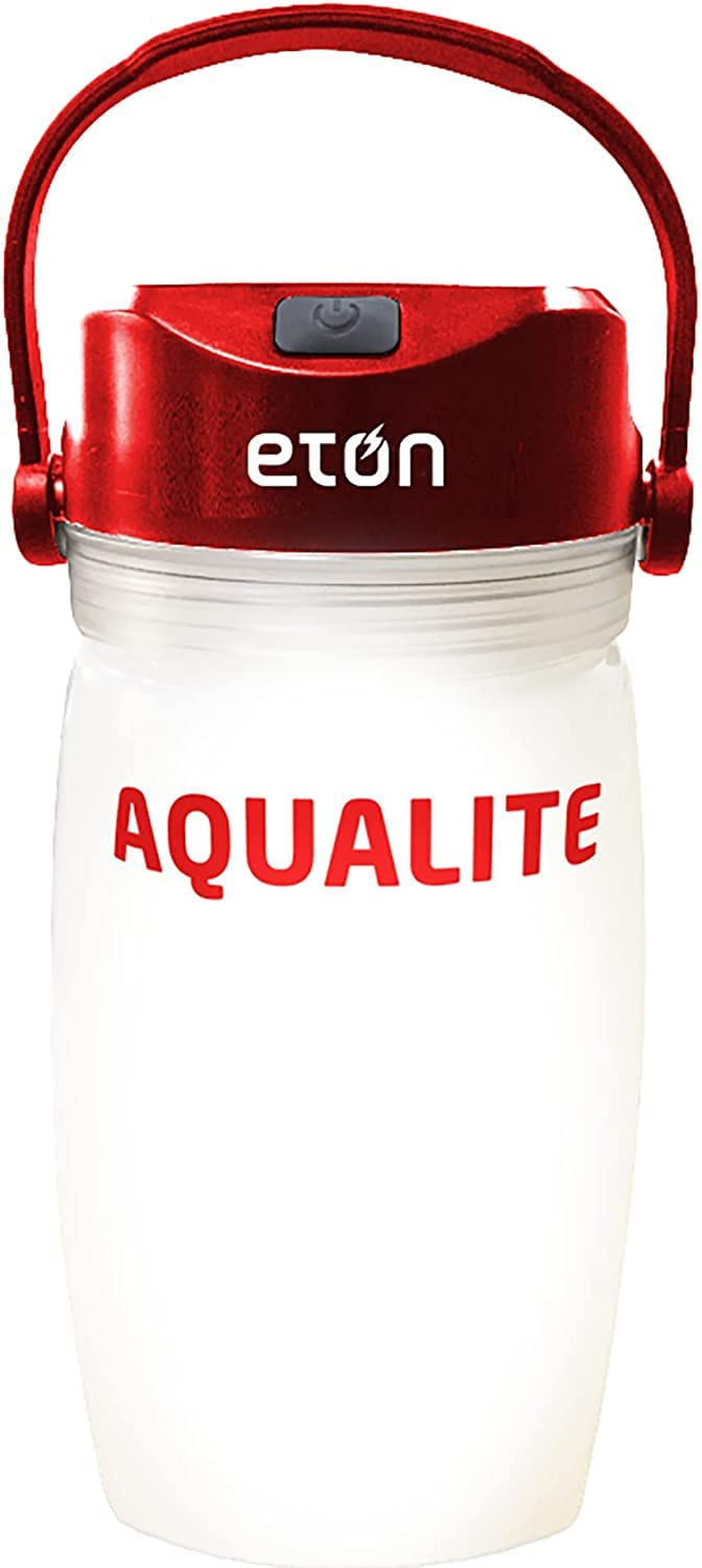 Eton Solar Powered Lantern With Integrated Water Bottle & Personal 8-Piece Emergency Survival Kit