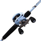 Abu Garcia Zata Ltd Baitcast Low Profile Reel And 7' Fishing Rod Combo, Magnetic Braking System, 24-Ton Graphite Construction, G