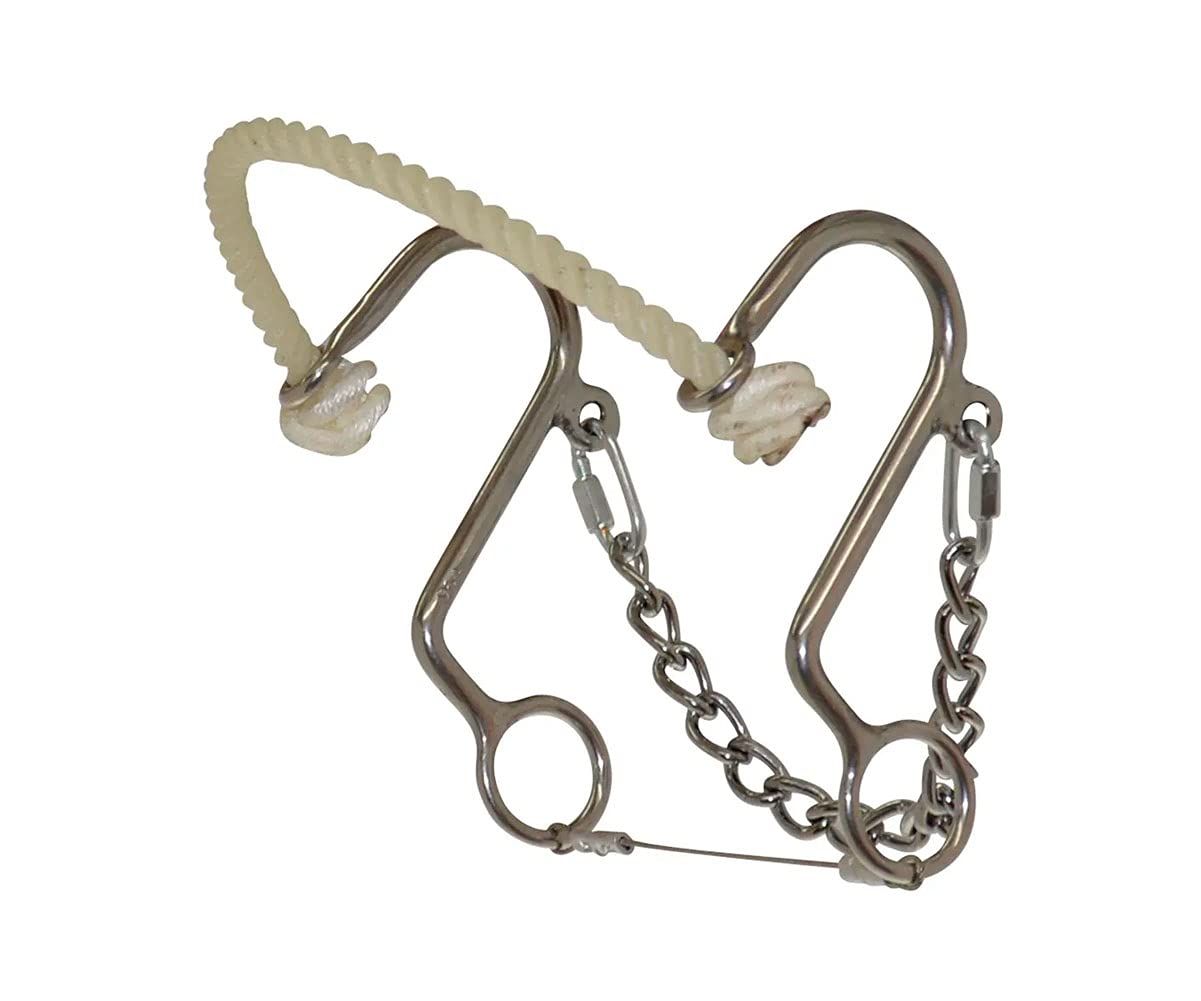 Reinsman Diamond R Little S Rope Nose Hackamore For Horse, Dr058