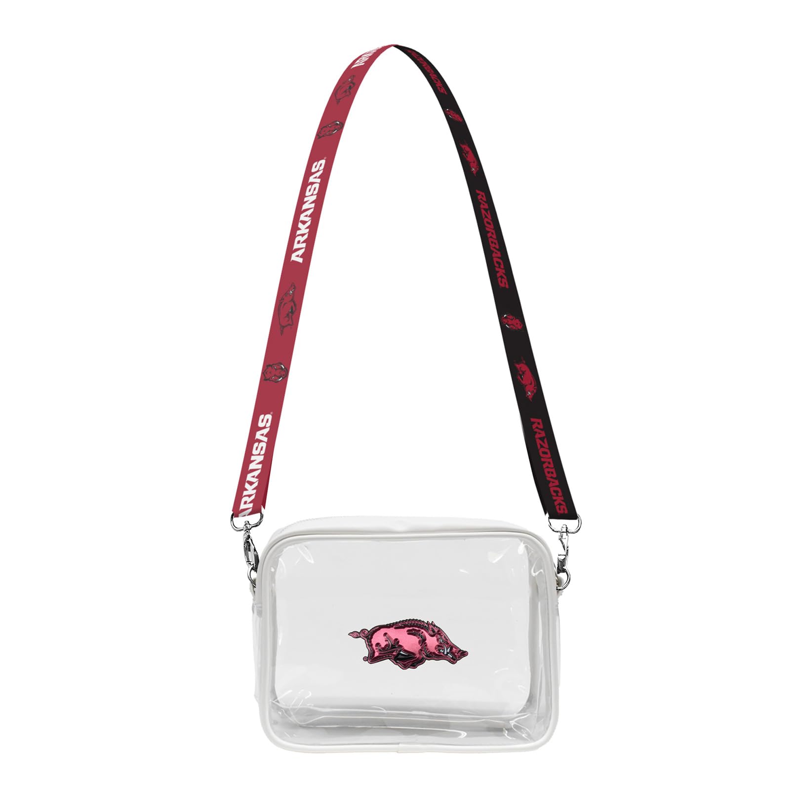 Littlearth Arkansas Razorbacks NCAA Clear Fanny Fan Purse