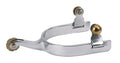 Weaver Leather Women'S Roping Spur With Plain Band (2 Pack) Silver