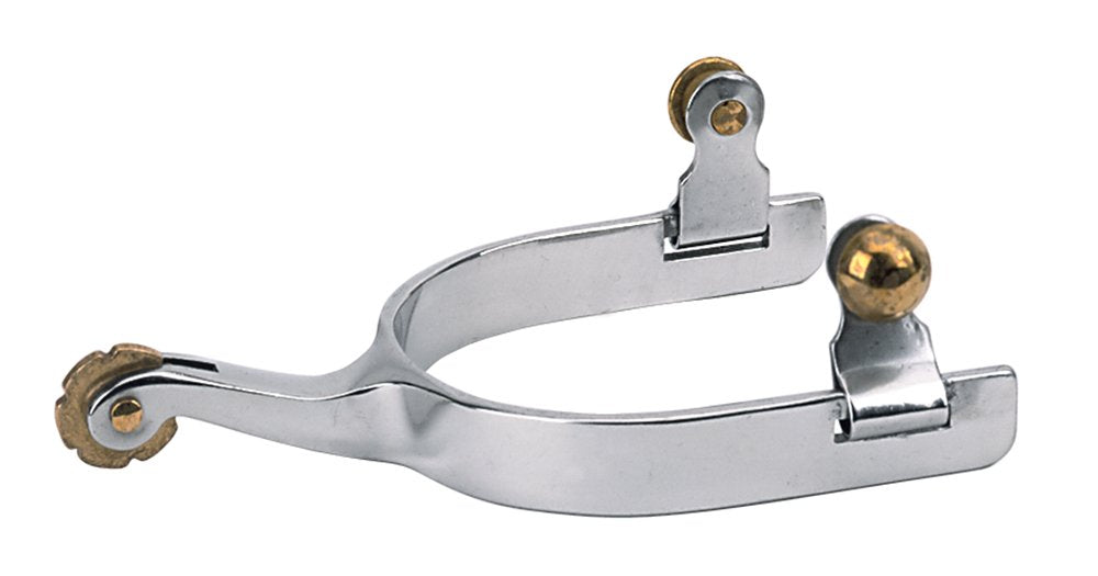 Weaver Leather Women'S Roping Spur With Plain Band (2 Pack) Silver