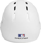 Rawlings | R16 Reversible Ext | Matte Batting Helmet | Reversible Face Guard | Senior | Matte White