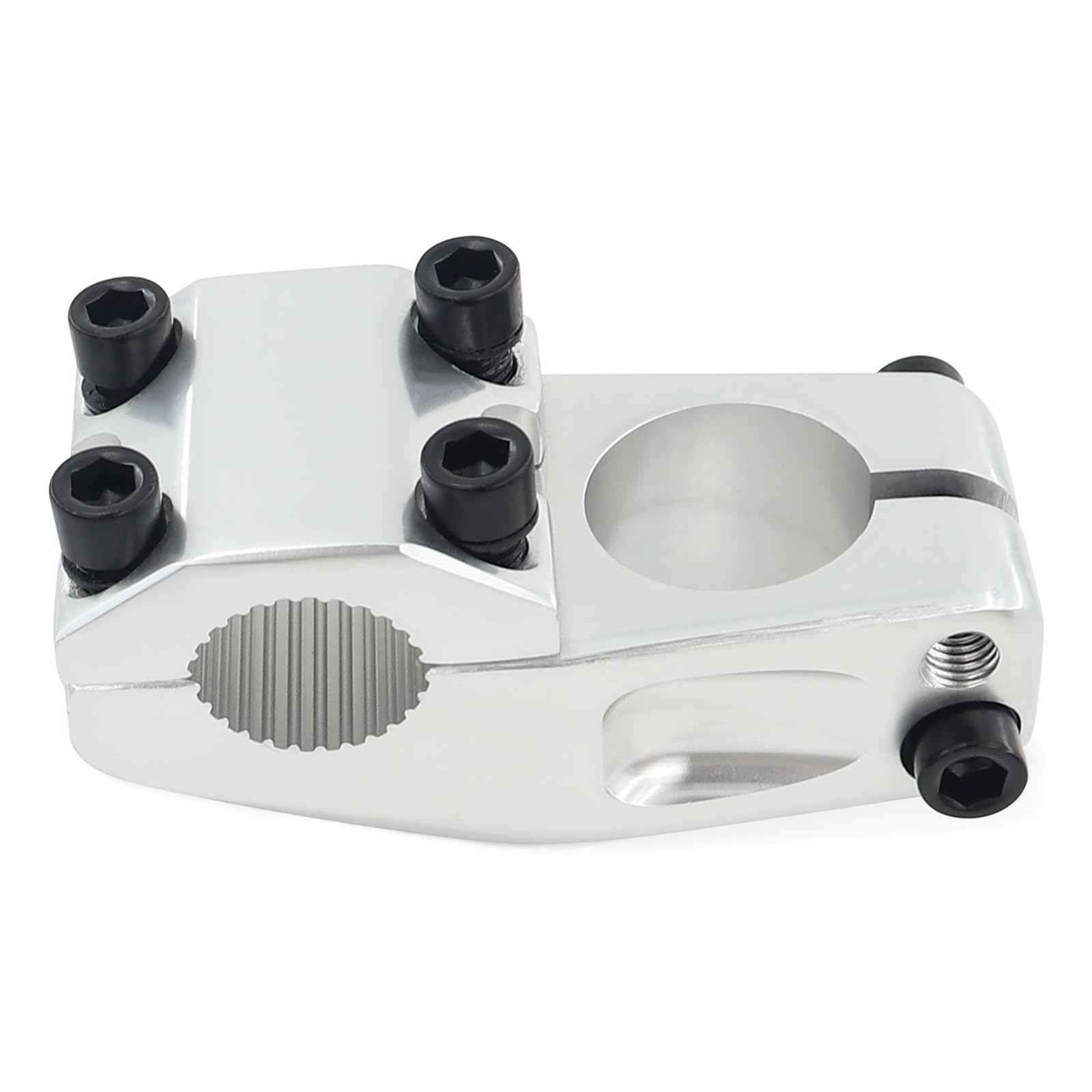 Makelen Bike Stem For Bmx Bike Aluminum Alloy Fixed Gear Bicycle Stem Bright Silver