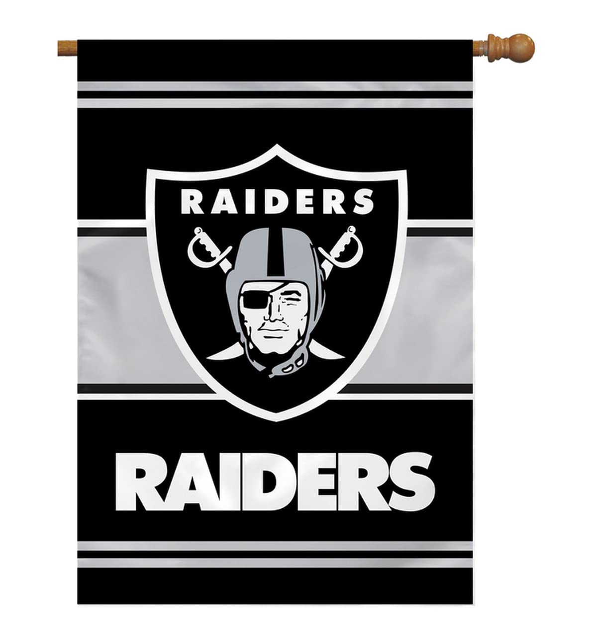 NFL Oakland Raiders 2-Sided 28-by-40-Inch House Banner