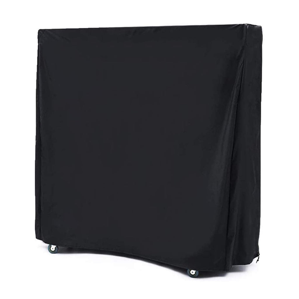 Beiller Table Tennis Cover, Outdoor & Indoor Heavy Duty Waterproof Ping Pong Table Dust Cover (65'' X 28'' X 73'') Black, Premiu