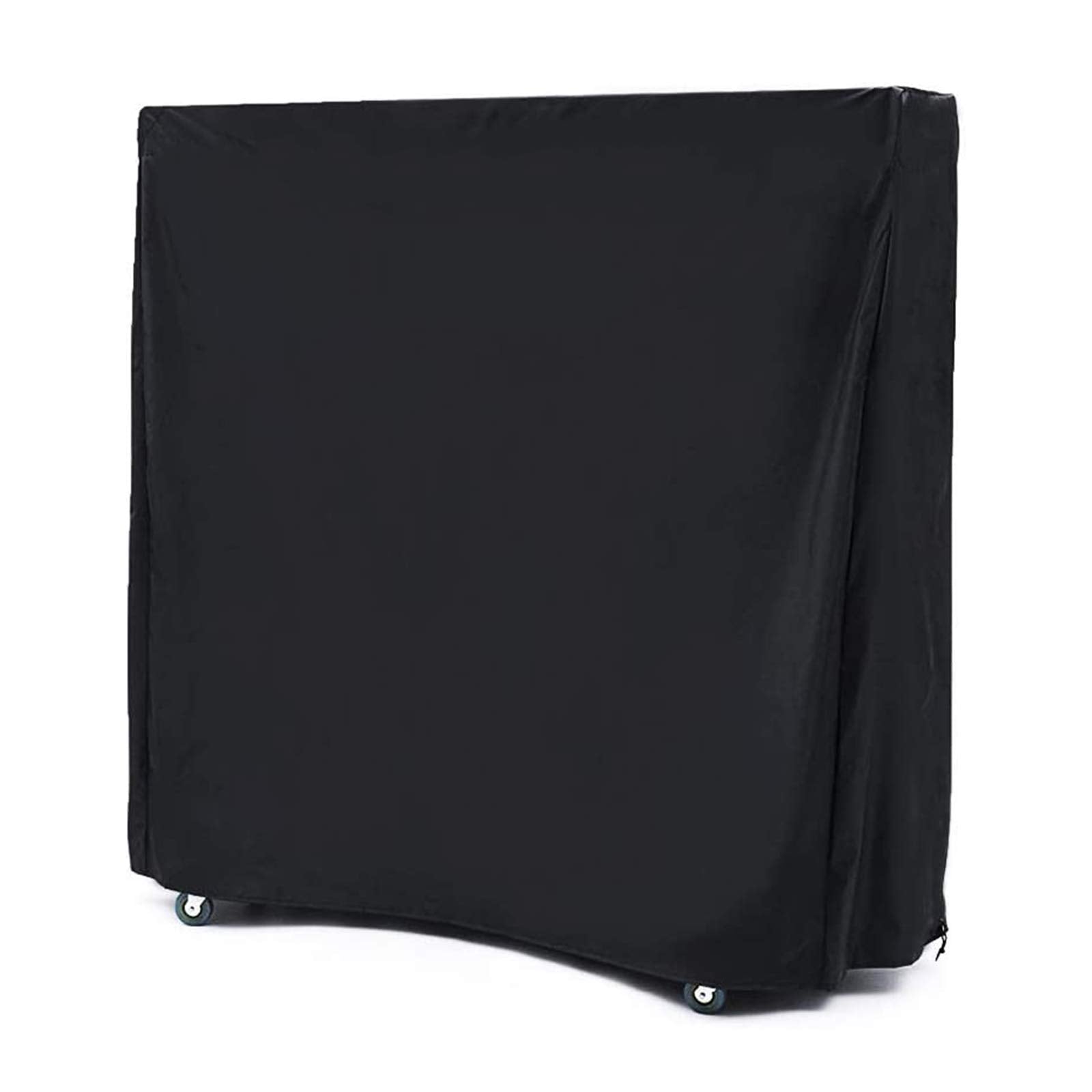 Beiller Table Tennis Cover, Outdoor & Indoor Heavy Duty Waterproof Ping Pong Table Dust Cover (65'' X 28'' X 73'') Black, Premiu