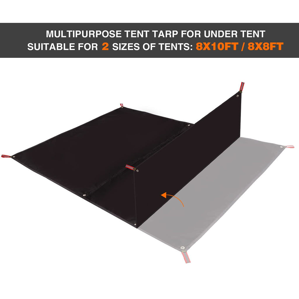 Redcamp Ultralight Tent Footprint - 95 '' X116 ' ', 4 In 1 Multifunctional Waterproof Camping Tent Tarp For Camping, Hiking And