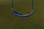 Beginner Swingset Seat With Chains | Blue | 115Lb Capacity | 58'' Zinc-Plated Chain W/Vinyl Coating | Easy Assembly & Installati
