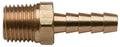 Moeller Brass Fuel Line Hose Barb (1/4'' Npt X 3/8'') With Male Threads